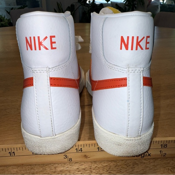 Nike Blazer Mid \'77‎ Shoes Mens Sz 8 (women’s 9.5) White Orange White BQ6806-110 main image 6